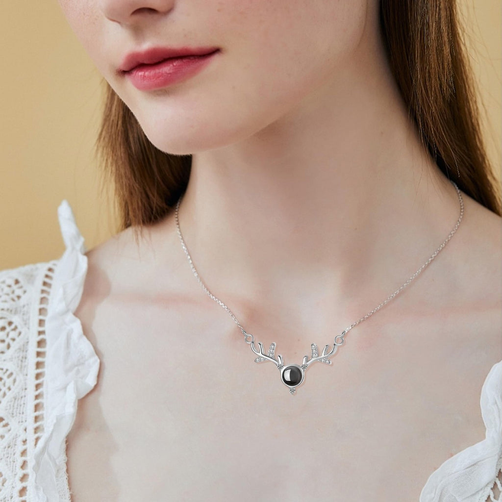 Birthstone Heart Necklace for Couples, Personalized Birthstone Heart Necklace, Christmas Gift, Delicate Birthstone Necklace