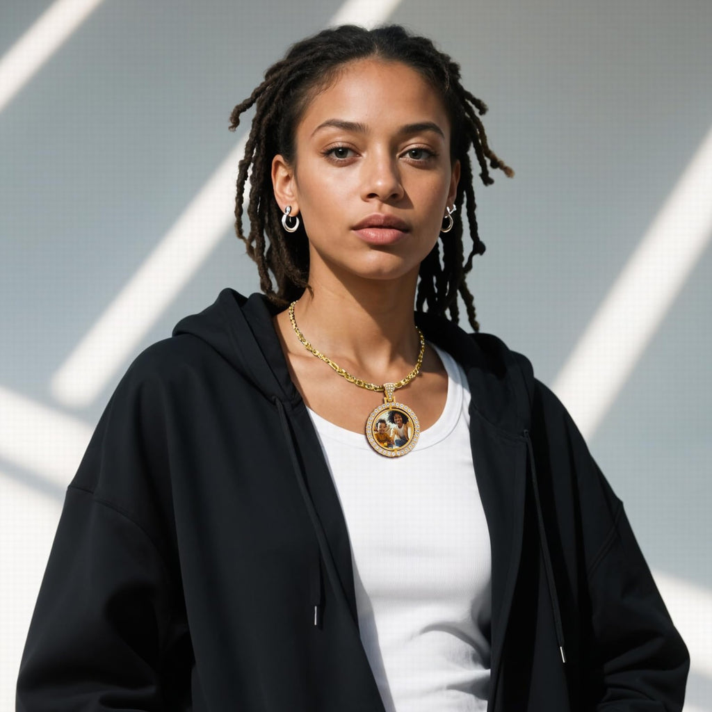 Baby Photo Nekclace, Custom Picture Necklace, Name Photo Necklace, Photo Nameplate Necklace, Picture Pendant, Kids Jewelry, Mother Gift