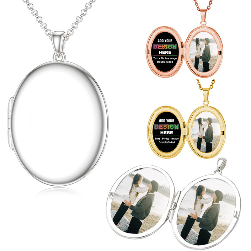 925 Sterling Silver Projection Photo Necklace,Custom Photo Necklace,Personalized Projective Heart Pendant,Anniversary Gift, Gift for Her