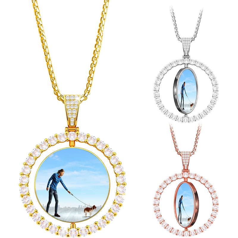 Birthstone Name Necklace Personalized Gifts for Women Jewelry for Mom Plated Pendant Charm, Custom Grandma Birthday Holiday Gifts -CN-BS-SH