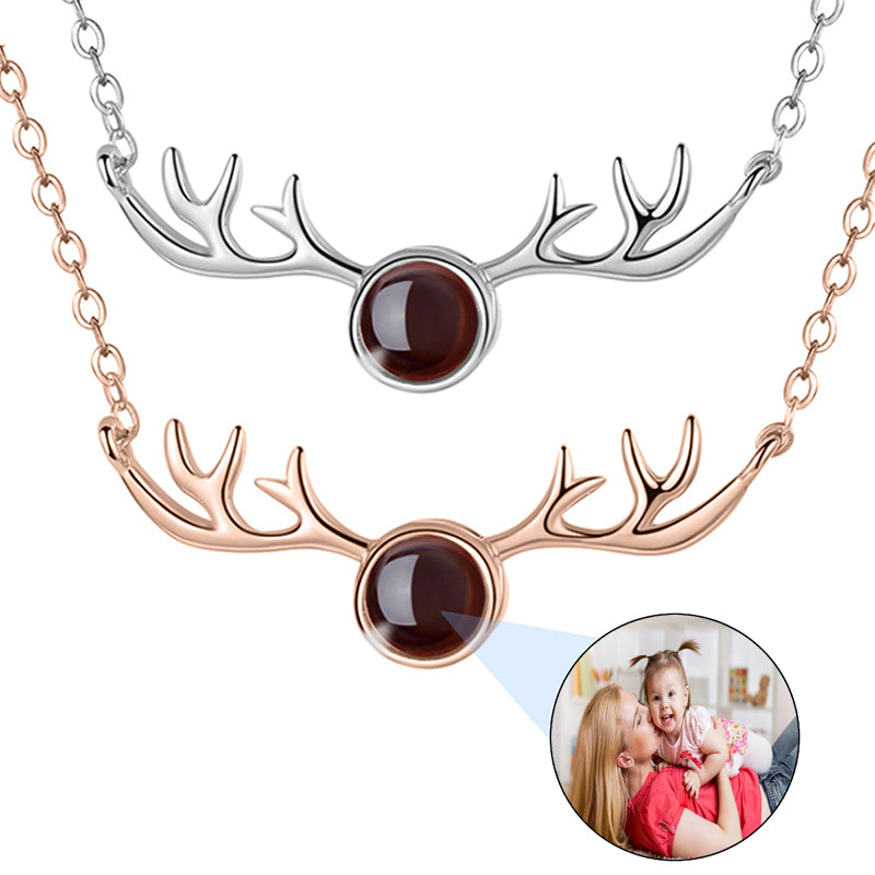 Cat Lover Gift Necklace: Custom , Silver or Rose Photo Projection Jewelry