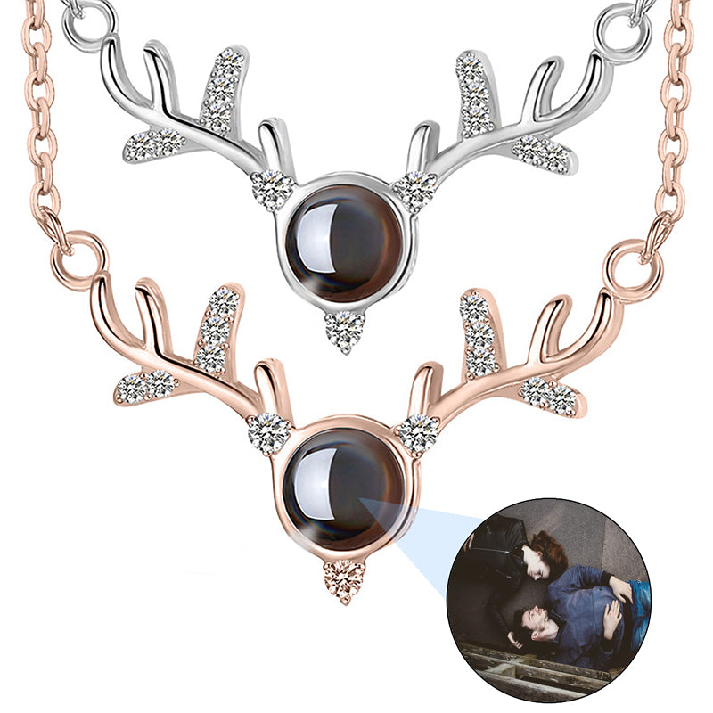 Birth Flower Necklace with Birthstone, Birth Month Necklace, Dainty Flower Necklace, Personalized Gift, Birthday Gift, Christmas Gift